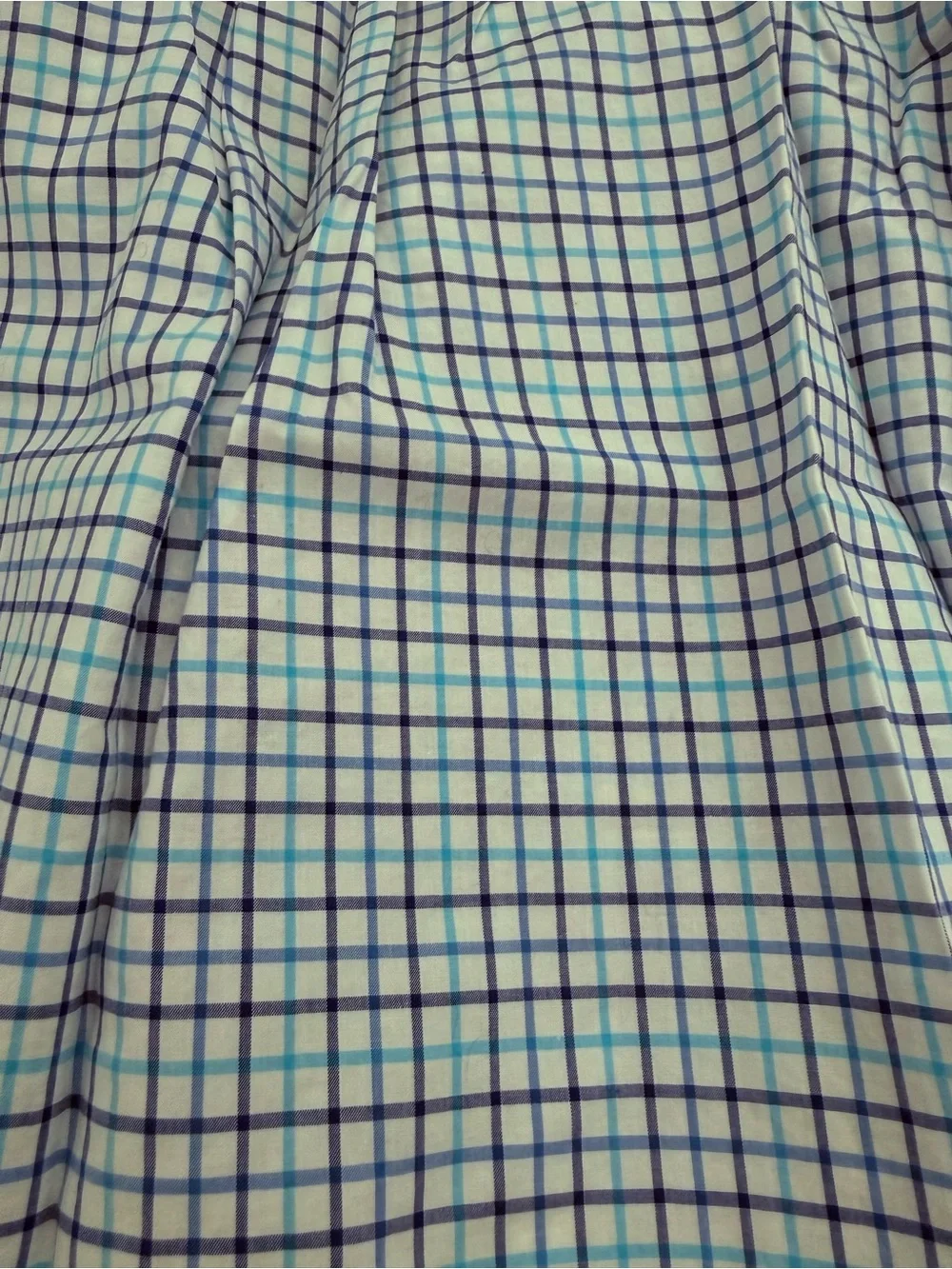 Ralph Lauren Blue and Green Checkered Boys Button-Down Shirt
